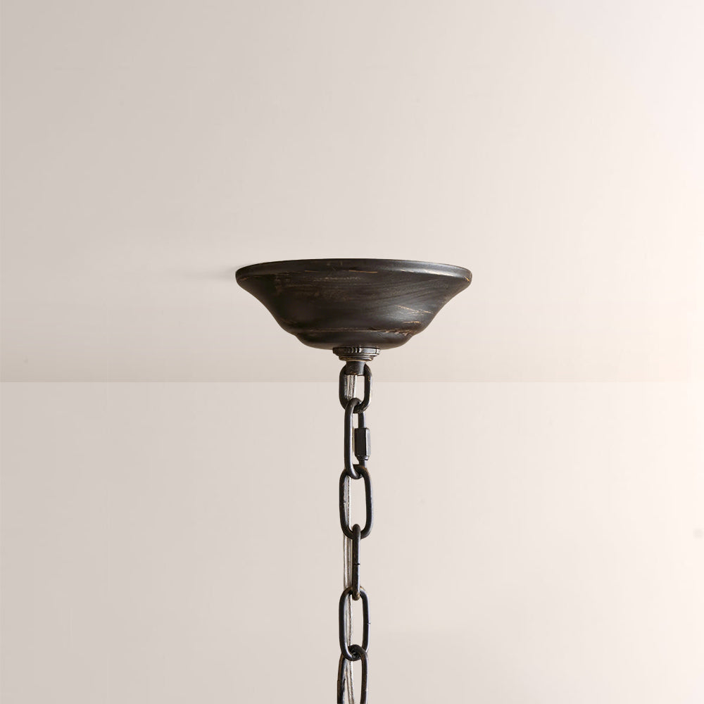 Nora Gilded Floral Crystal Round Chandelier - view 10