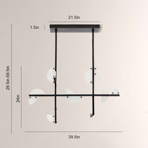 Nora Linear Alabaster Chandelier - view 9