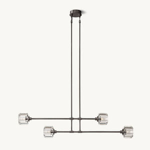 Nora Modern Linear Chandelier 54“ - view 2