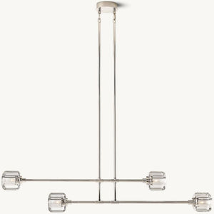 Nora Modern Linear Chandelier 54“ - view 3