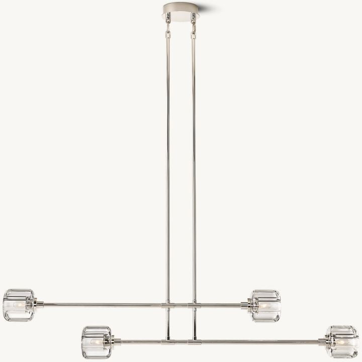 Nora Modern Linear Chandelier 54“ - view 3