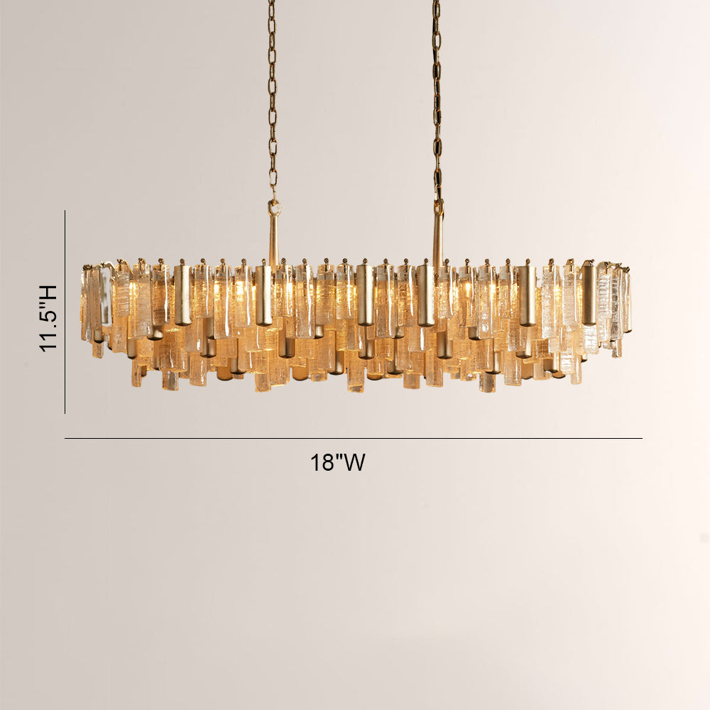 Nova Crystal Prism Linear Chandelier - view 11