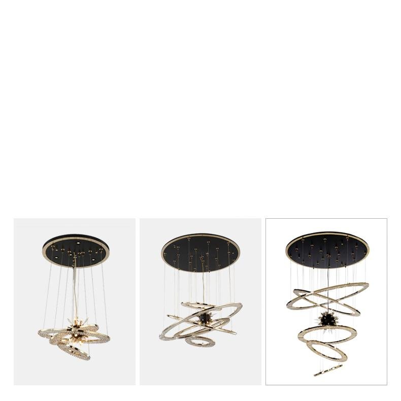 Aleron Crystal Ring Sputnik Chandelier, K9 crystal - view 11