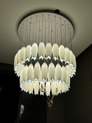 Elegant Flower Chandelier For Foyer/ Staircase - view 14