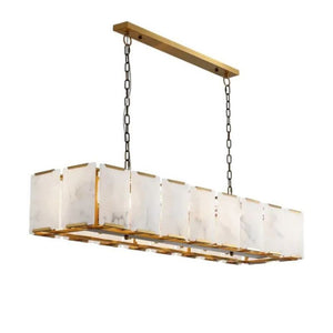 Ole Rectangle Chandelier Alabaster, rectangular - view 2