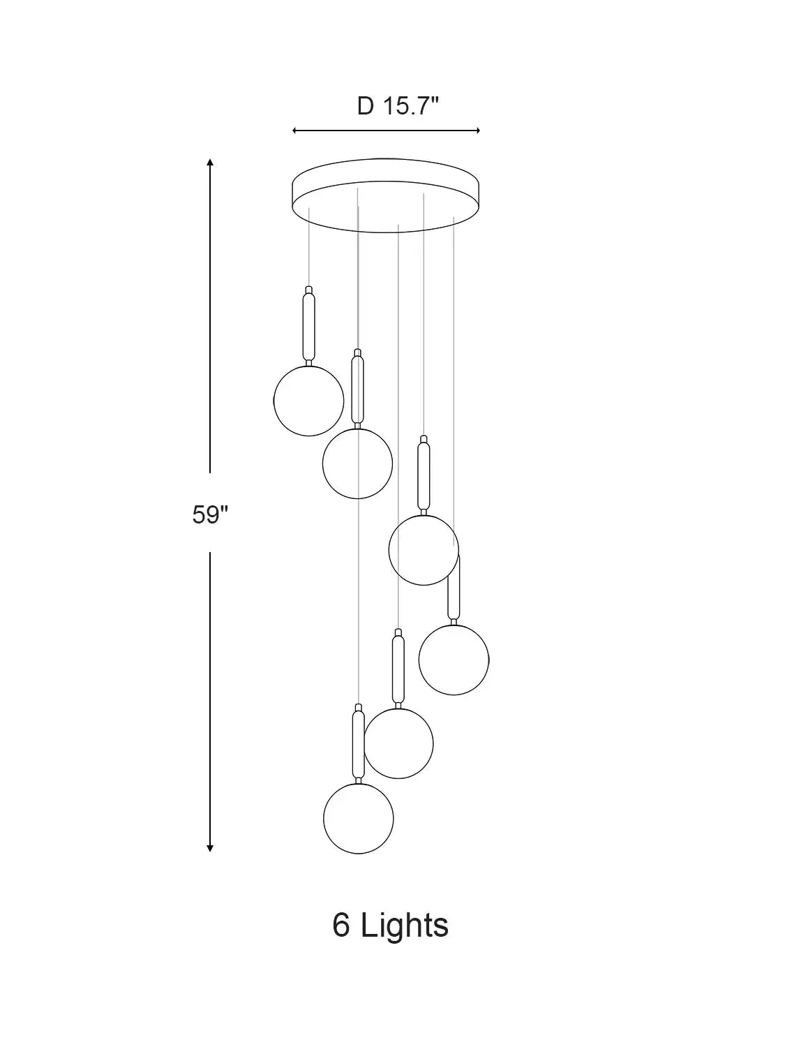Extra Large Nordic Minimalist Long Pendant Light for Spiral Staircase/High-ceiling Room, chandelier - view 8