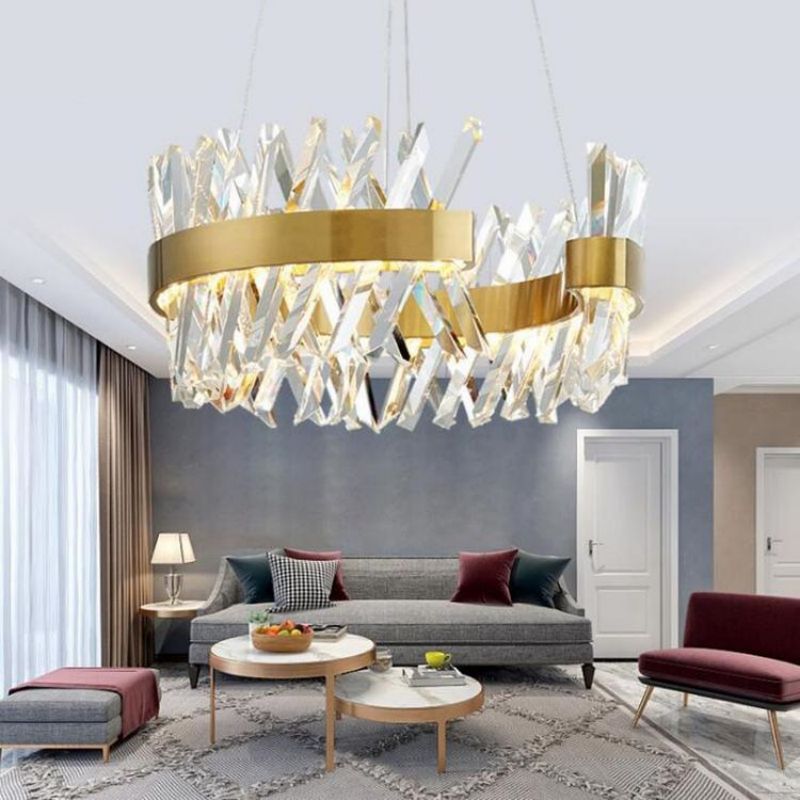 Open Round Crystal Chandelier