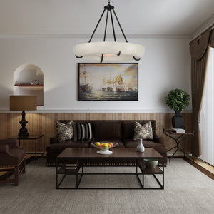 Orion Alabaster Chandelier - Merlin Lamps