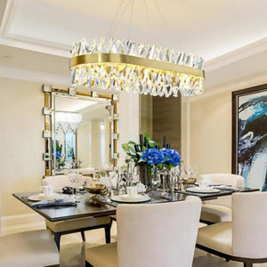 Wave Oval Crystal Chandelier - view 3