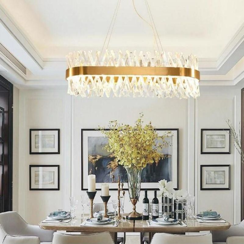 Wave Oval Crystal Chandelier - view 2