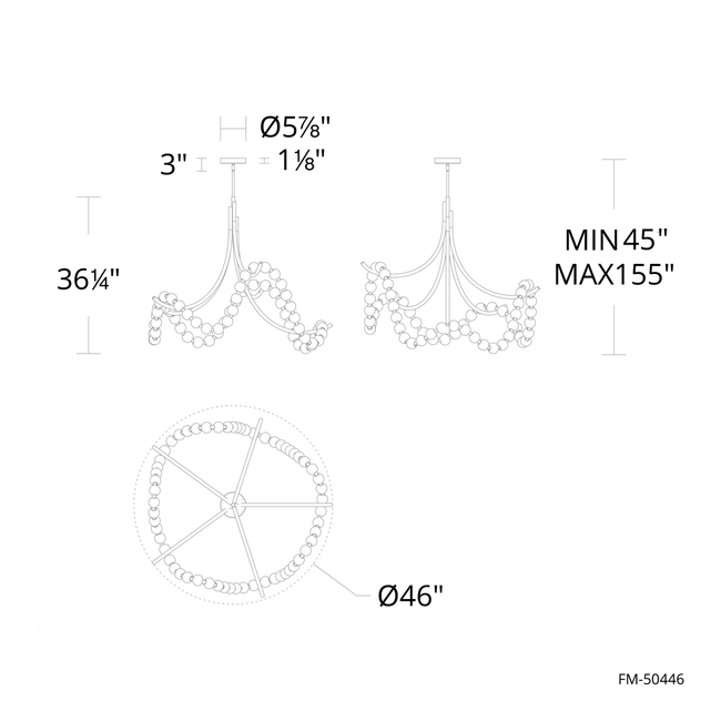 Grid Master Chandelier - view 2