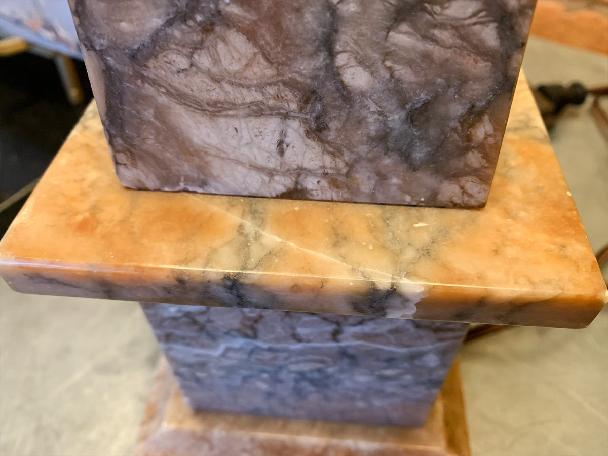 20th Century Marble Obelisk Table Lamps - a Pair | ON HOLD - view 11