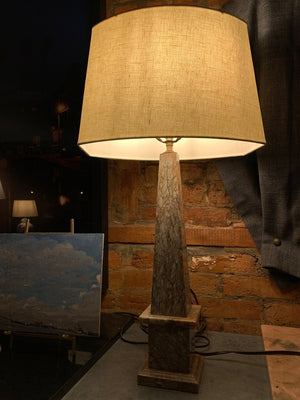 20th Century Marble Obelisk Table Lamps - a Pair | ON HOLD - view 3