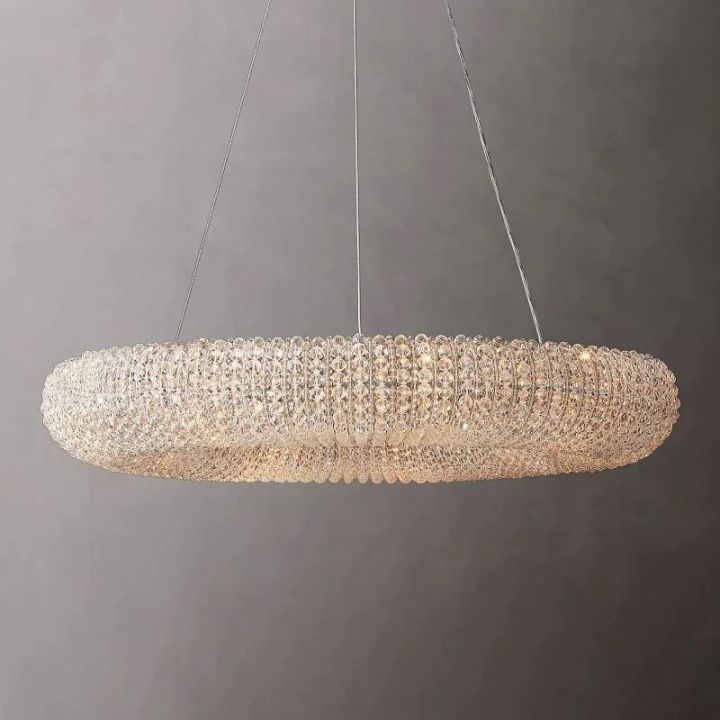 Pamper Crystal Round LED Chandelier 32" - view 7