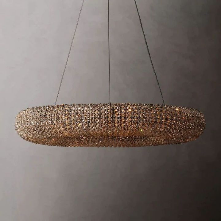 Pamper Crystal Round LED Chandelier 32" - view 6