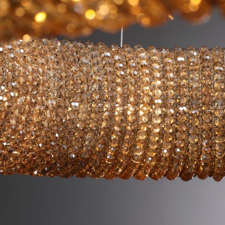 Pamper Crystal Round LED Chandelier 41" - view 15