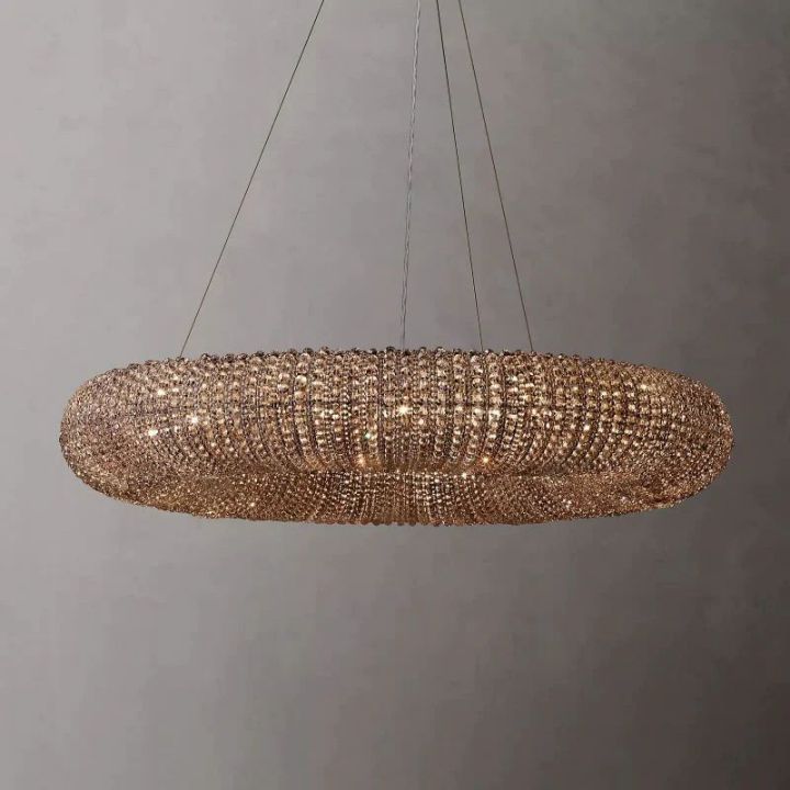 Pamper Crystal Round LED Chandelier 41" - view 6