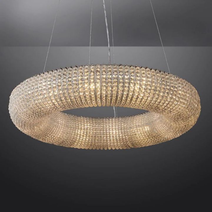 Pamper Crystal Round LED Chandelier 41" - view 5
