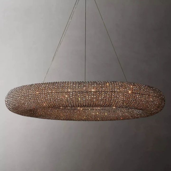 Pamper Crystal Round LED Chandelier 59" - view 5