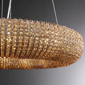 Pamper Crystal Round LED Chandelier 59" - view 7