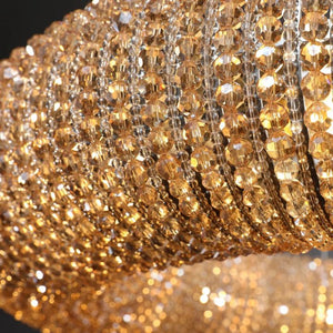 Pamper Crystal Round LED Chandelier 59" - view 10