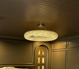 Pamper Crystal Round LED Chandelier 32" - view 2