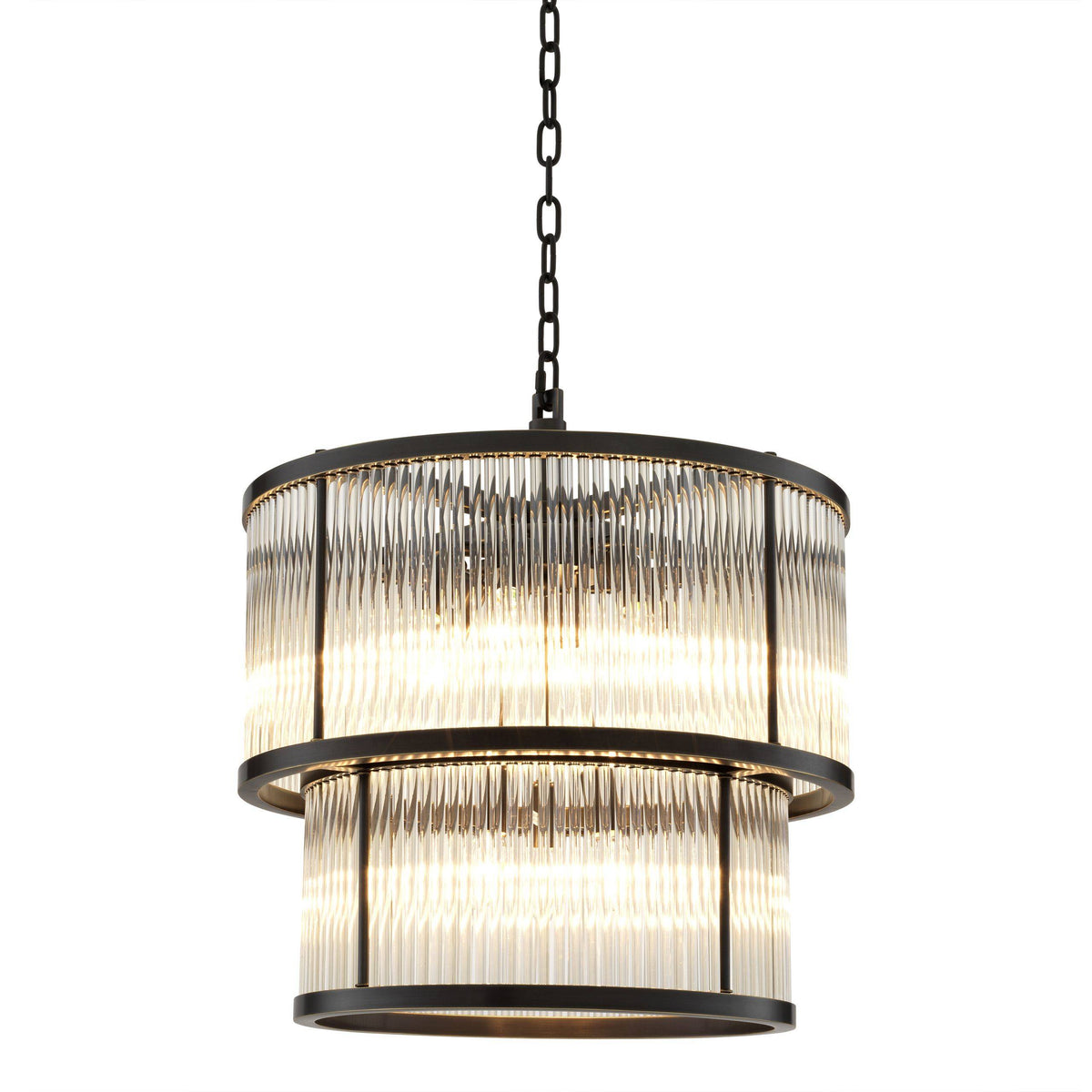 Palmera Modern Chandelier - [Bronze/Nickel] 