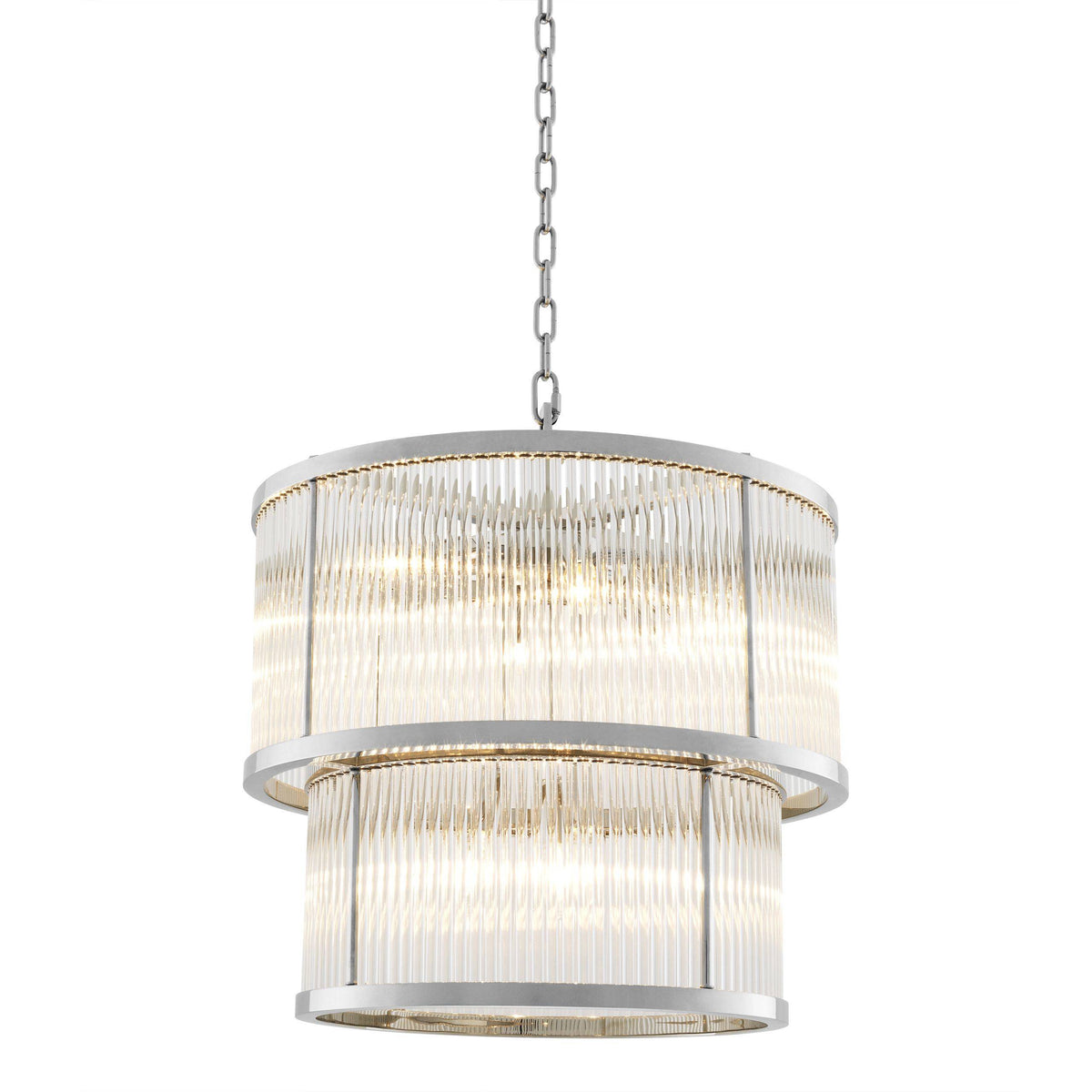 Palmera Modern Chandelier - Bronze/Nickel - view 3