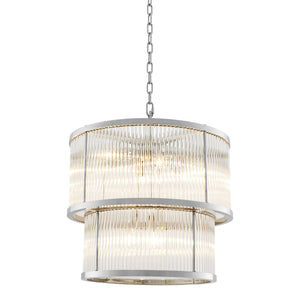 Palmera Modern Chandelier - Bronze/Nickel - view 3