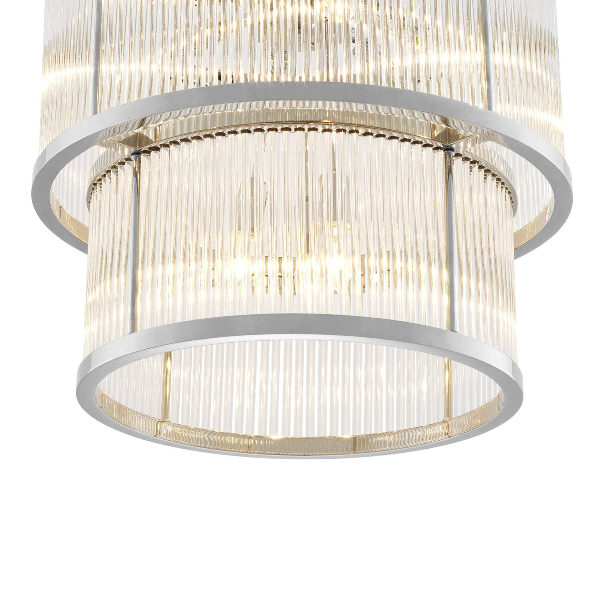 Palmera Modern Chandelier - Bronze/Nickel - view 4