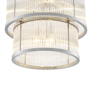Palmera Modern Chandelier - Bronze/Nickel - view 4