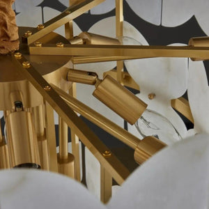 Alabaster Multi-Layer Butterfly Round Chandelier - view 8