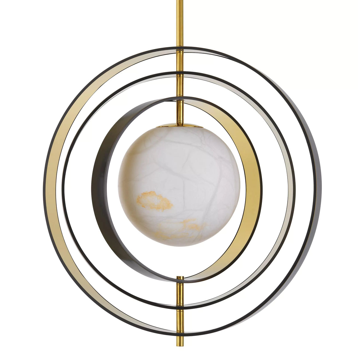 Pearl Modern Chandelier - (Bronze Highlight Finish | Gold Finish | Alabaster) - view 6
