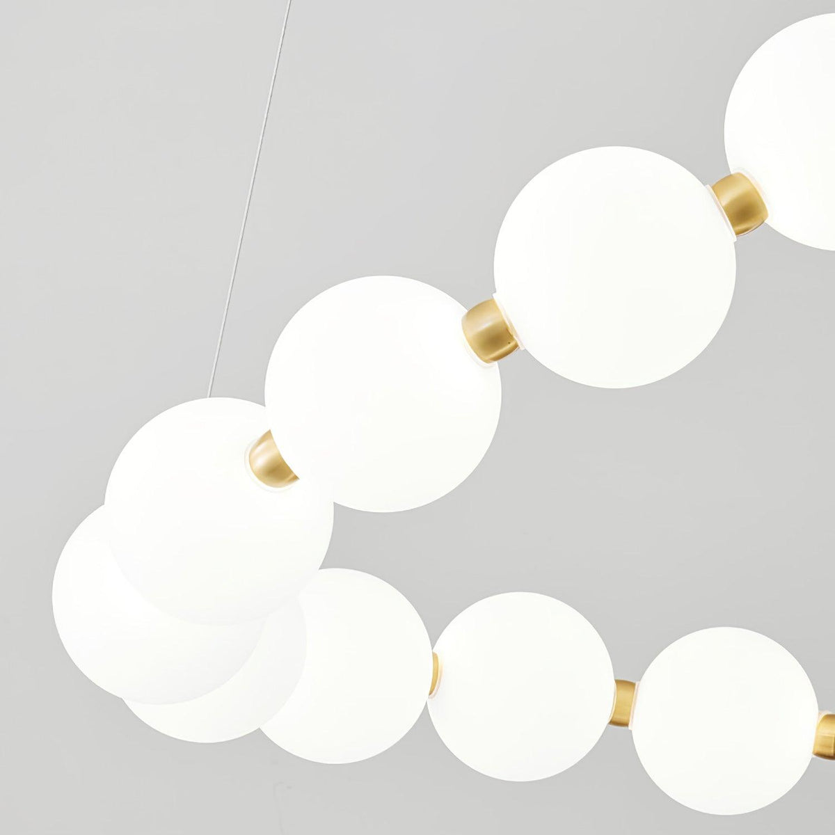Glass Pearl Necklace Chandelier - view 13