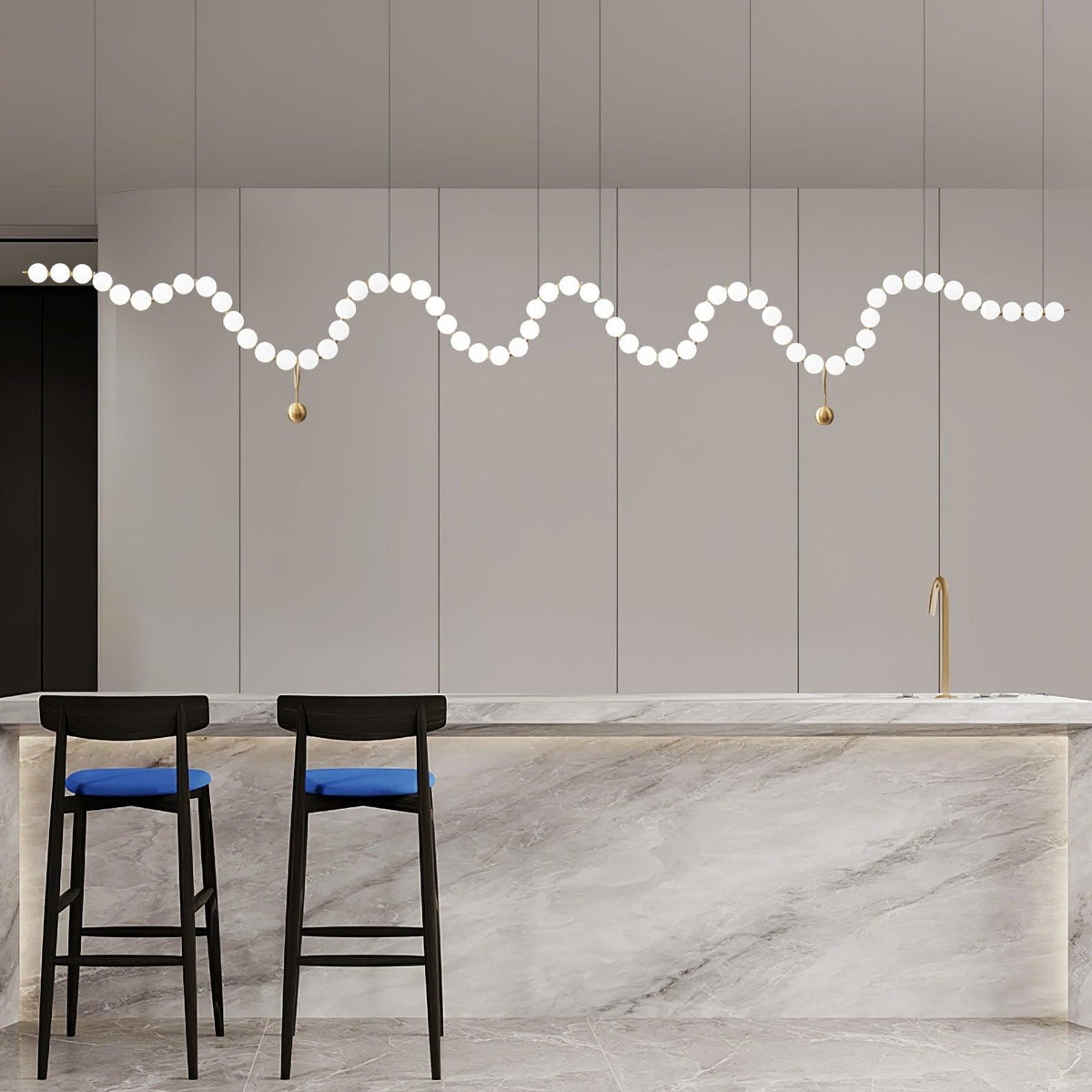 Glass Pearl Necklace Chandelier - view 41