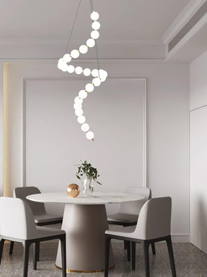 Glass Pearl Necklace Chandelier - view 19
