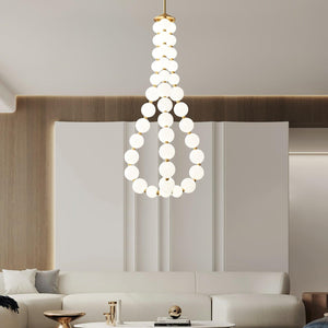 Glass Pearl Necklace Chandelier - view 6