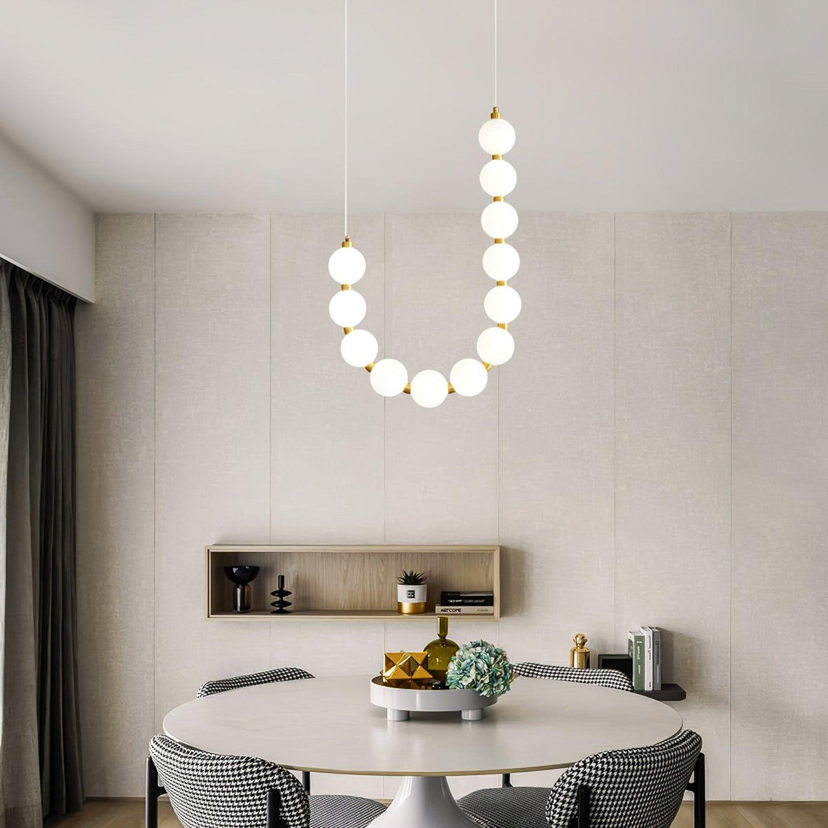 Glass Pearl Necklace Chandelier - view 24