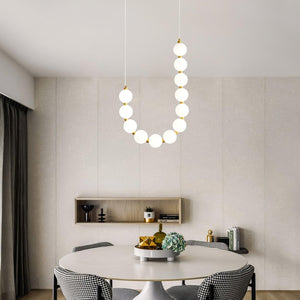 Glass Pearl Necklace Chandelier - view 24