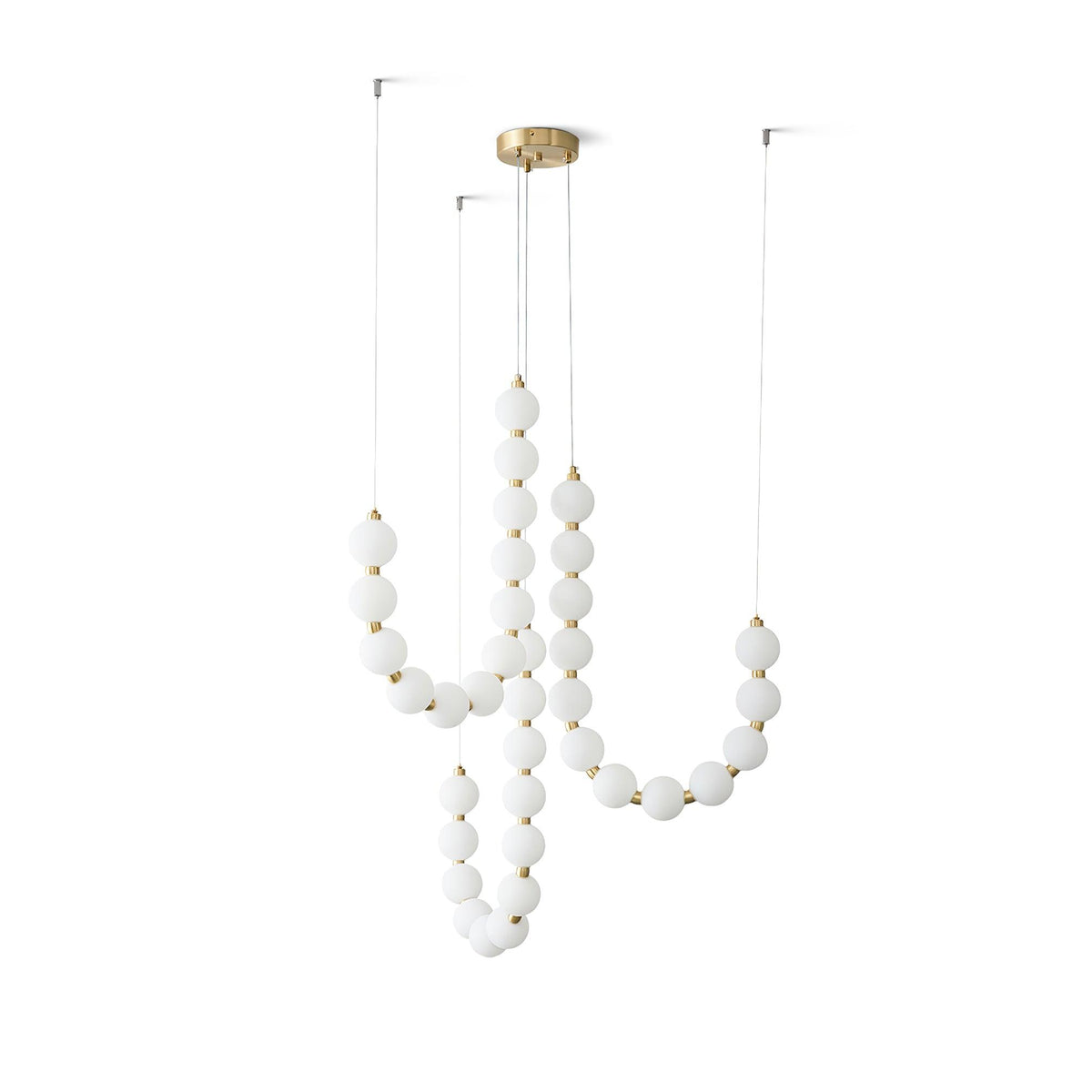 Glass Pearl Necklace Chandelier - view 38