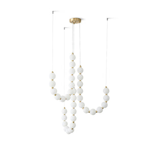 Glass Pearl Necklace Chandelier - view 38