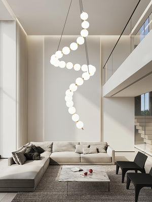Glass Pearl Necklace Chandelier - view 25