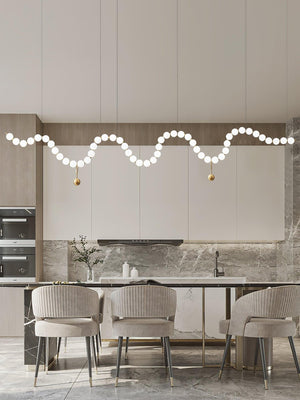 Glass Pearl Necklace Chandelier - view 7