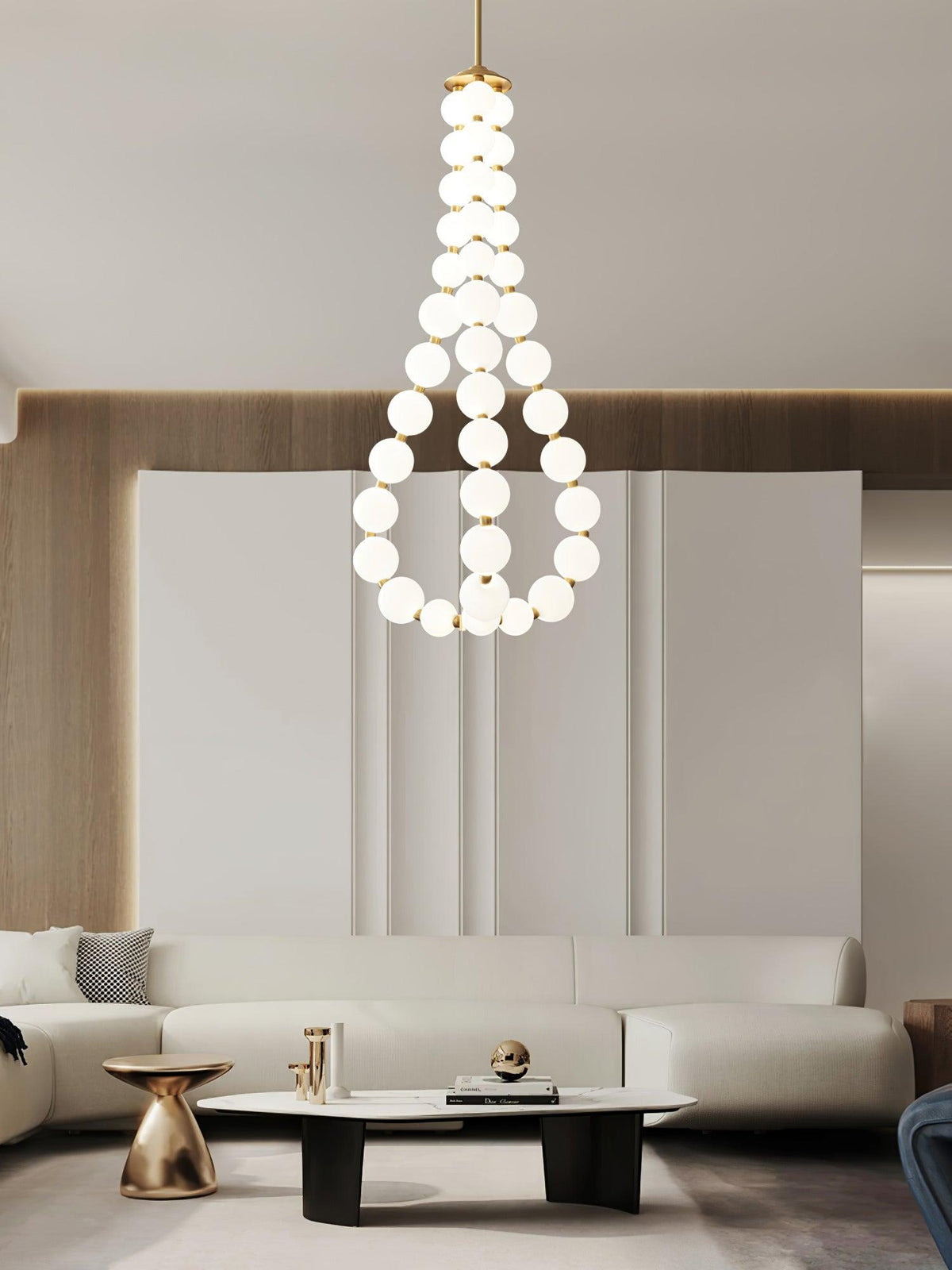 Glass Pearl Necklace Chandelier - view 32
