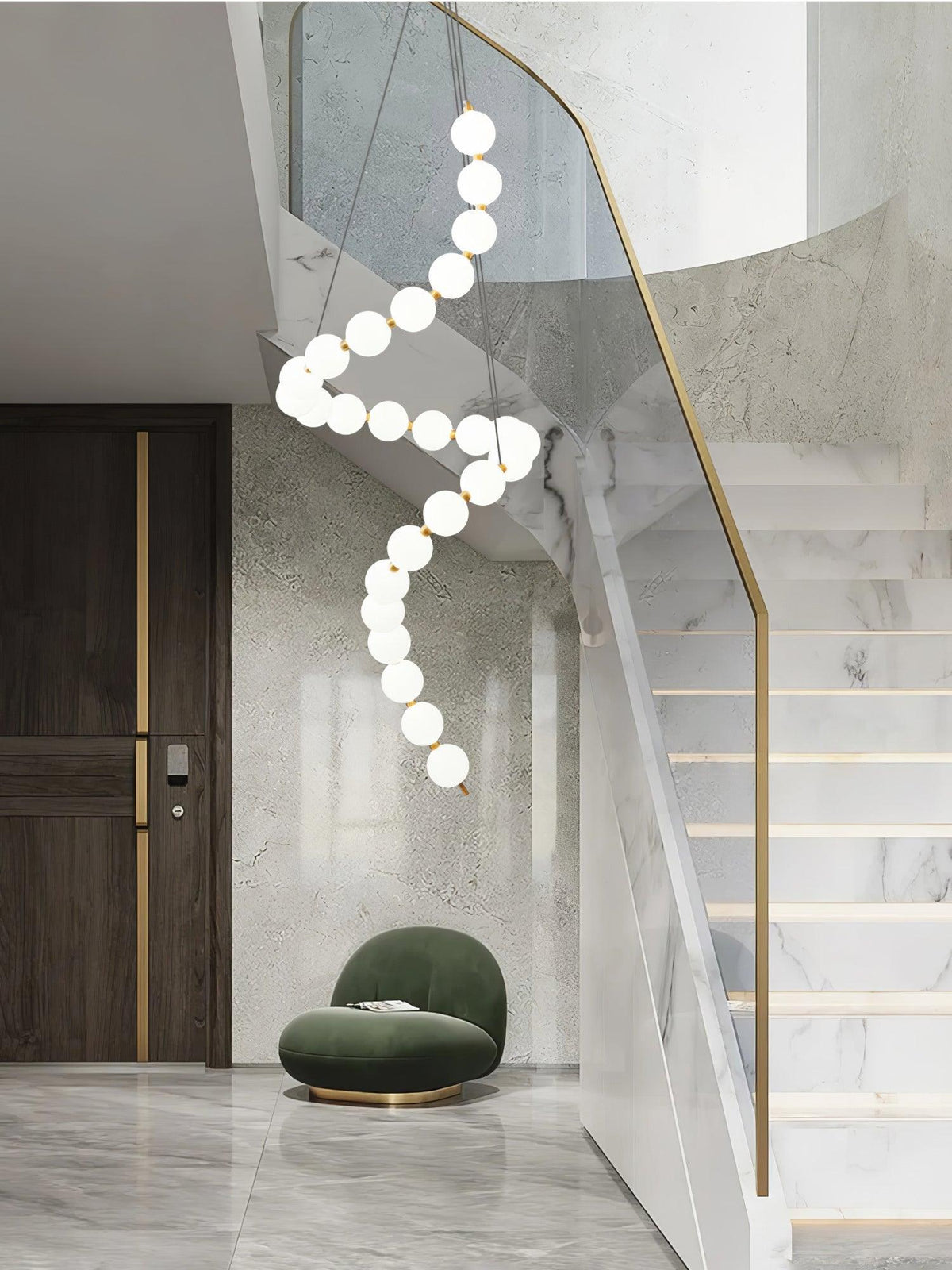 Glass Pearl Necklace Chandelier - view 34