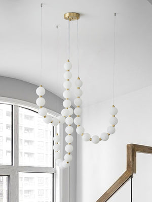 Glass Pearl Necklace Chandelier - view 35
