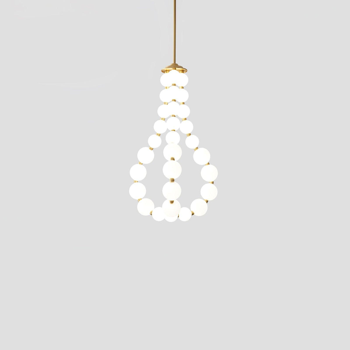 Glass Pearl Necklace Chandelier - view 45