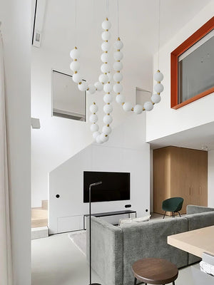 Glass Pearl Necklace Chandelier - view 36