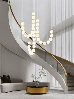 Glass Pearl Necklace Chandelier - view 37