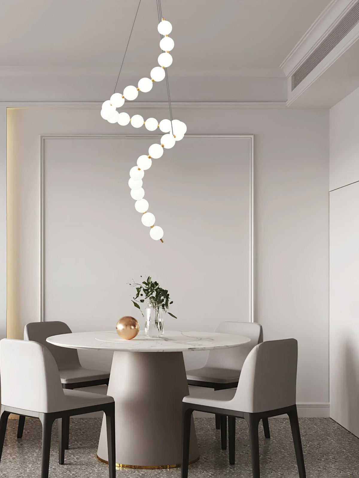 Glass Pearl Necklace Chandelier - view 8